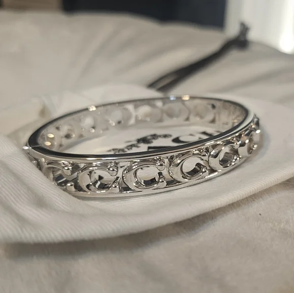 Coach Silver Braided Bangle - Picture 4 of 6